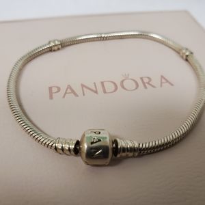 PANDORA Snake
Chain Charm Bracelet Silver 7.9"